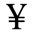 Signo monetario Yen japonés - Yuan chino